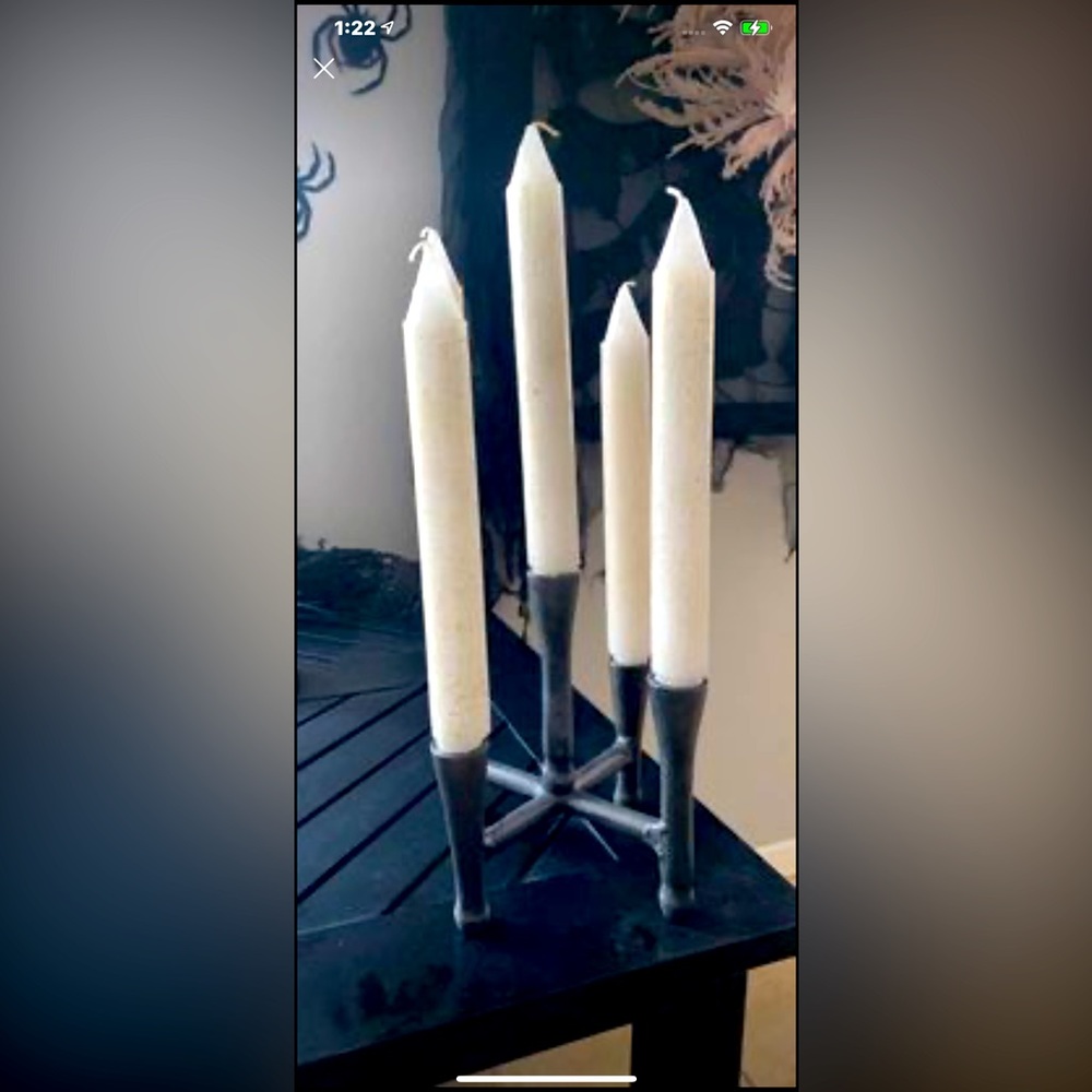 Candle holder with candles